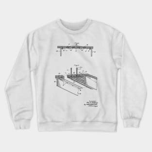 Water Jet Propelled Vintage Patent Hand Drawing Crewneck Sweatshirt